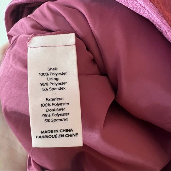 Cinq a Sept Tati Pink Metallic Off-the-Shoulder Mini Dress - Picture 8 of 8